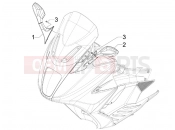 Driving mirror/s - Gilera GP 800 2010