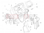 Front glove-box - Knee-guard panel - Gilera GP 800 2010