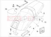 Saddle/seats - Gilera GP 800 2010