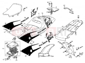 GILERA GPR 50 Saddle-front fender