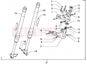 Front-wheel suspension - Gilera H@k M.Y. 2001