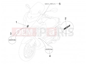 Plates - Emblems - Gilera Nexus 250 2006