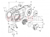 Crankcase cover - Crankcase cooling - Gilera Nexus 250 2007