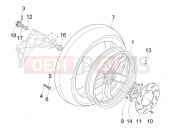 Rear wheel - Gilera Nexus 250 2007
