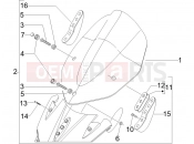 Windshield - Glass - Gilera Nexus 250 2007