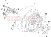 Rear wheel - Gilera Nexus 250 SP 2006