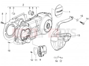 gilera 2007 Nexus 250 SP Crankcase cover - Crankcase cooling