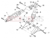 Rear Damper - Gilera Nexus 500