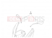 Driving mirror/s - Gilera Nexus 500 2006