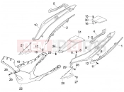 Side cover - Spoiler - Gilera Nexus 500 2006
