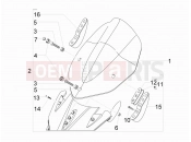 Windshield - Glass - Gilera Nexus 500 2006
