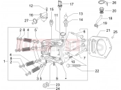 gilera 2007 Nexus 500 Head unit - Valve