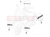 Plates - Emblems - Gilera Nexus 500 2008