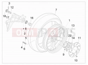 Rear wheel - Gilera Nexus 500 2009