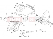 Wheel huosing - Mudguard - Gilera Nexus 500 2009