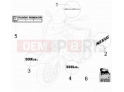 gilera 2010 Nexus 500 Plates - Emblems