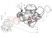 gilera 2010 Oregon 250 Carburettor, assembly - Union pipe