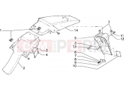 GILERA RK 50 Rear mudguard