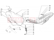 GILERA RK 50 Tank-saddle