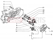 gilera Runner 50 Poggiali Rear wheel shaft