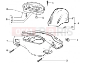 gilera Runner 50 Poggiali Speedometers kms.-handlebar covers
