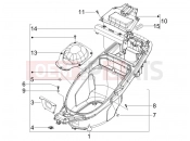 gilera 2005 Runner 50 Pure Jet SC Helmet huosing - Undersaddle