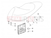 Saddle/seats - Gilera Runner 50 Pure Jet SC 2006