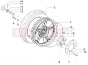 Rear wheel - Gilera Runner 50 ST Pure Jet 2008