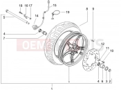 gilera 2007 Runner 50 Pure Jet Front wheel