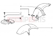 gilera Runner 50 SP Front and rear mudguard