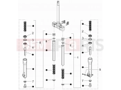 gilera 2011 Runner 50 SP Fork's components (Escorts)