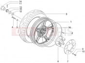 gilera 2007 Runner 50 SP Rear wheel