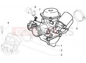 gilera 2008 Runner 125 ST 4T Carburettor, assembly - Union pipe
