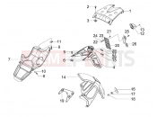 gilera 2012 Runner 125 ST 4T hátsó burkolat - sárvédő