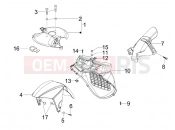 gilera 2012 Runner 125 ST 4T Wheel huosing - Mudguard