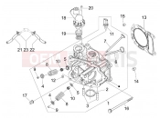 gilera 2014 Runner 125 ST 4T Head unit - Valve