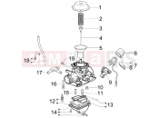 gilera 2016 Runner 125 ST 4T Carburetor's components
