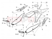 gilera 2016 Runner 125 ST 4T Central cover - Footrests