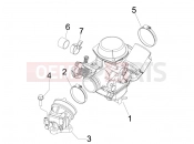 gilera 2011 Runner 200 ST 4T Carburettor, assembly - Union pipe