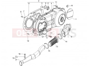 gilera 2012 Runner 200 ST 4T Crankcase cover - Crankcase cooling