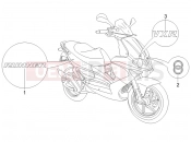 gilera 2005 Runner 200 VXR 4T (ZAPM464) Plates - Emblems