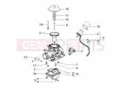 gilera 2007 Runner 200 VXR 4T (ZAPM464) Carburetor's components