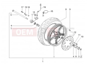 gilera 2007 Runner 200 VXR 4T (ZAPM464) Front wheel