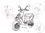 gilera 2008 Stalker 50 kezelőszervek - akkumulátor