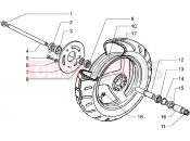 gilera Storm 50 Front wheel