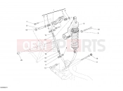 DUCATI Monster S4RS TRICOLORE REAR SHOCK ABSORBER » SWING ARM