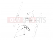 MOTOGUZZI V9 Bobber 850 ABS (USA) Front mudguard-Pillar