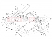 Exhaust pipe - Motoguzzi V9 Roamer 850 ABS 2018