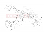 Front lights - Motoguzzi V9 Roamer 850 ABS 2018