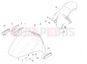 vespa GTS 300 Super ie Wheel huosing - Mudguard